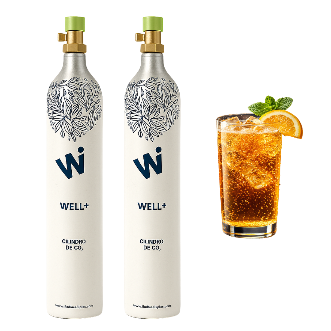 Paquete de 2 Cilindros Nuevos de CO2