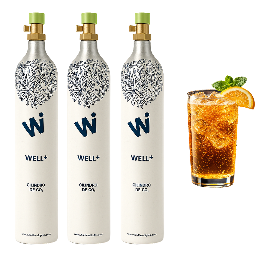 Paquete de 3 Cilindros Nuevos de CO2